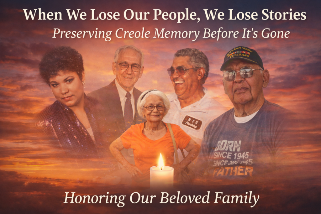 When We Lose Our People, We Lose Stories: Preserving Creole Memory ...